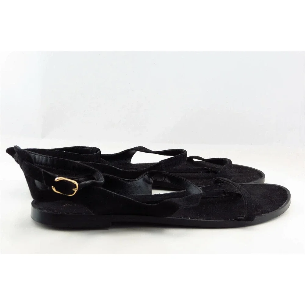 Aldo Strappy Black Synthetic Women Sandal Shoes Sz 7.5 M‎